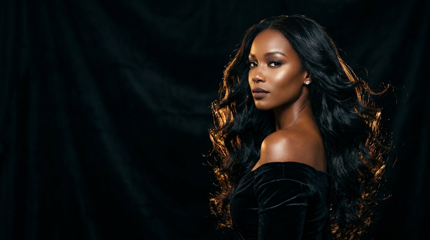 Premium human hair in motion